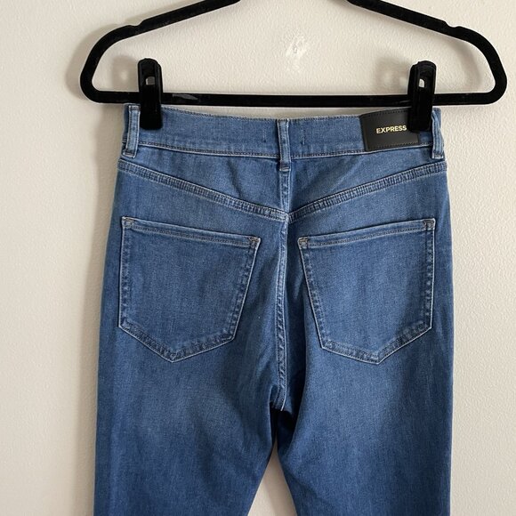 Express Women 2S Ripped Denim Stretch Supersoft High Rise Skinny Jeans NWT - Picture 12 of 16